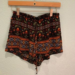 Tribal/flower print shorts